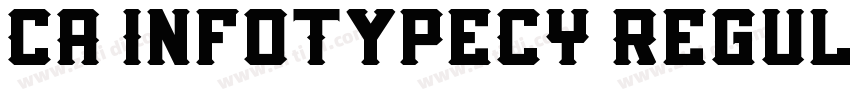 CA InfoTypeCY Regul字体转换
